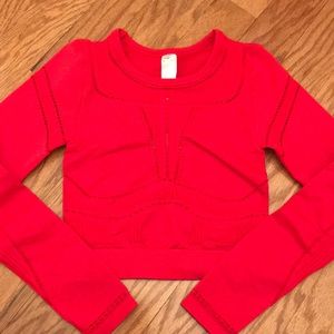 Fabletics long-sleeve crop top